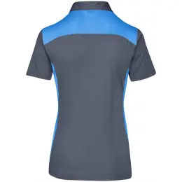 Ladies Glendower Golf Shirt Aqua Back